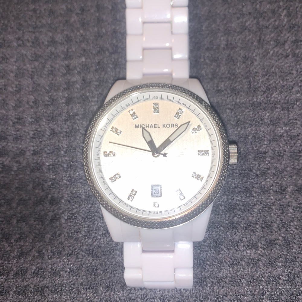 Michael Kors White Stainless Steel Watch